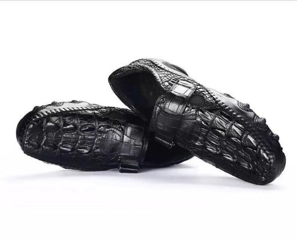 Crocodile Leather Loafers Casual Driving Shoes - Image 7