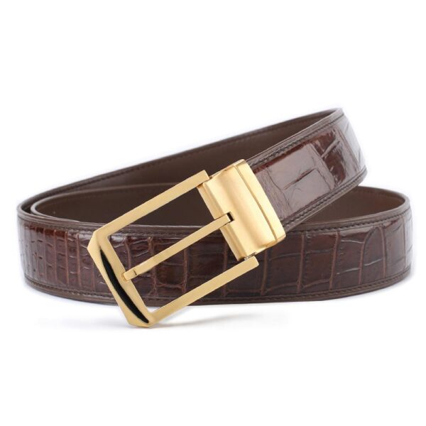 Crocodile Skin Belly Leather Belt 4250 - Image 7