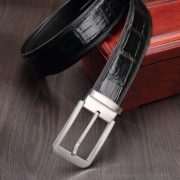 Crocodile Skin Belly Leather Belt 4250 - Image 2