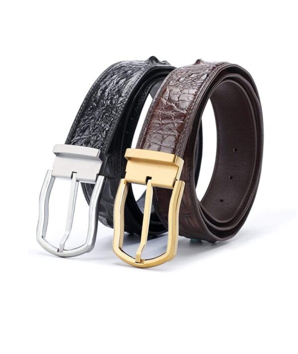 Crocodile Skin Leather Belt 3200 - Image 3