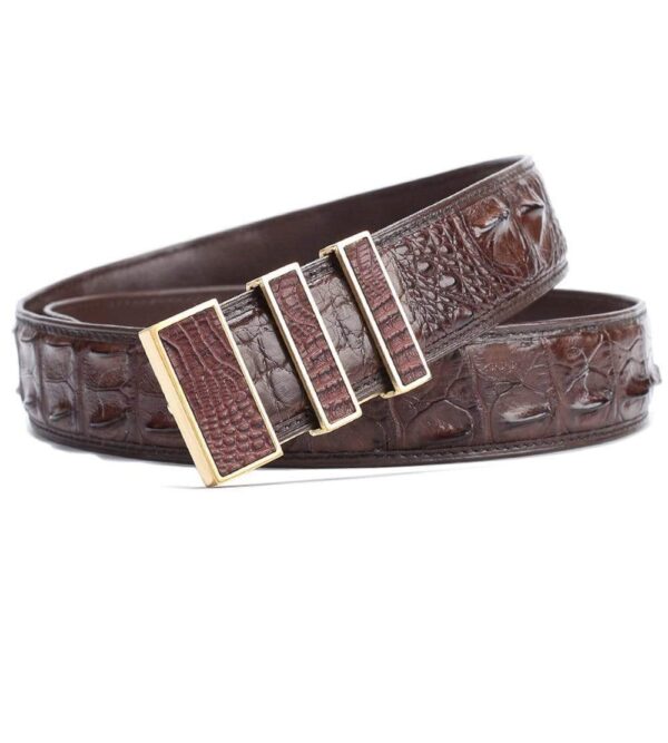 Crocodile Skin Leather Belt 3210 - Image 6