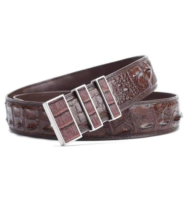 Crocodile Skin Leather Belt 3210 - Image 5