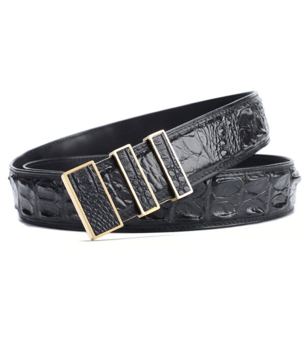 Crocodile Skin Leather Belt 3210 - Image 4