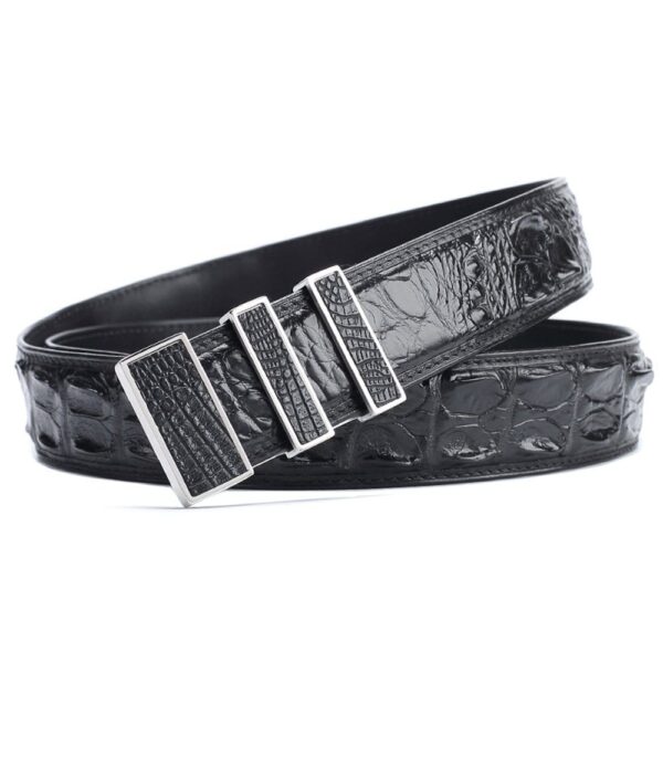 Crocodile Skin Leather Belt 3210 - Image 3