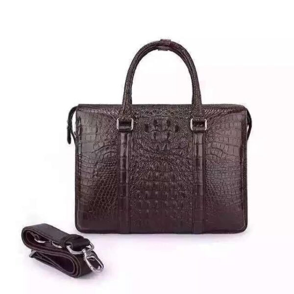 Genuine Crocodile Leather Briefcase - Image 4