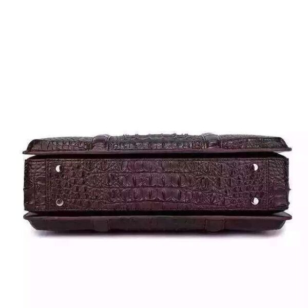 Genuine Crocodile Leather Briefcase - Image 6