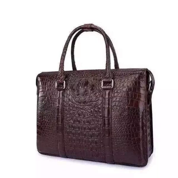 Genuine Crocodile Leather Briefcase - Image 5