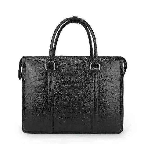 Genuine Crocodile Leather Briefcase - Image 2