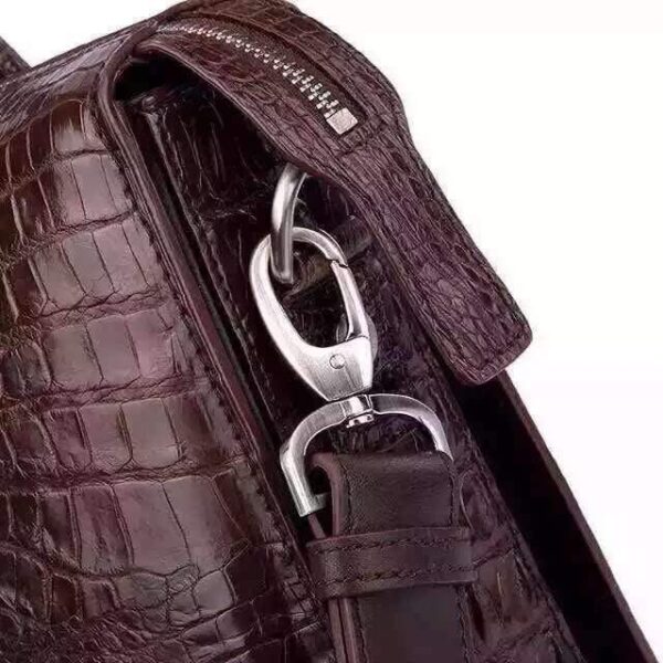 Genuine Crocodile Leather Briefcase - Image 7