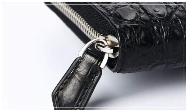 Genuine crocodile leather Large Long Zip Wallet - Image 7