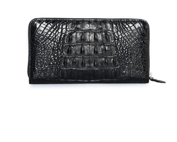 Genuine crocodile leather Large Long Zip Wallet - Image 4