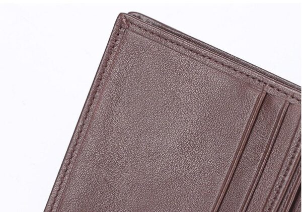 Men Bifold Leather Wallet- Genuine Crocodile Leather Belly Leather - Image 9