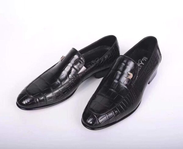 Crocodile Belly Leather Man Handmade Mens Loafers Casual Loafers Shoes