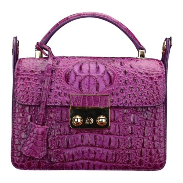 Crocodile Leather Metropolis Chain Crossbody Messenger Bags For Women - Image 2