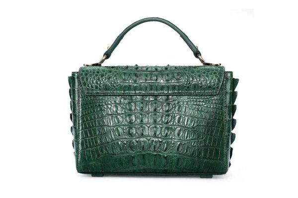 Crocodile Leather Mini Cross Body Messenger Top Hanlde Bags - Image 2