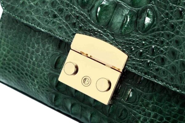 Crocodile Leather Mini Cross Body Messenger Top Hanlde Bags - Image 5