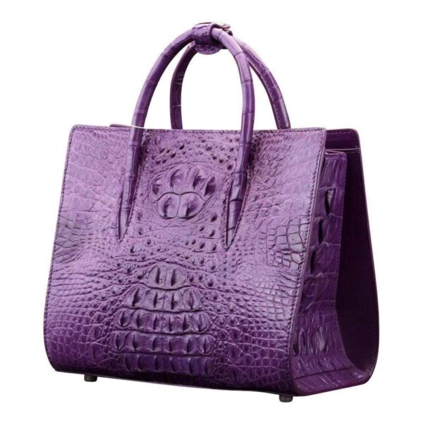 Crocodile Leather  Satchel Shoulder Bag For Women     |  Rossieviren - Image 7