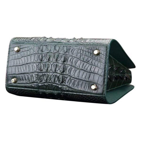 Crocodile Leather  Satchel Shoulder Bag For Women     |  Rossieviren - Image 9