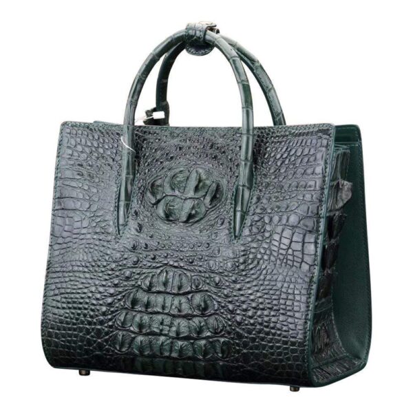 Crocodile Leather  Satchel Shoulder Bag For Women     |  Rossieviren - Image 11