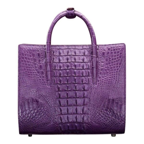 Crocodile Leather  Satchel Shoulder Bag For Women     |  Rossieviren - Image 3