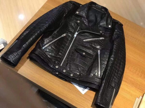 Exotic Crocodile Skin Jacket for Women - Image 2