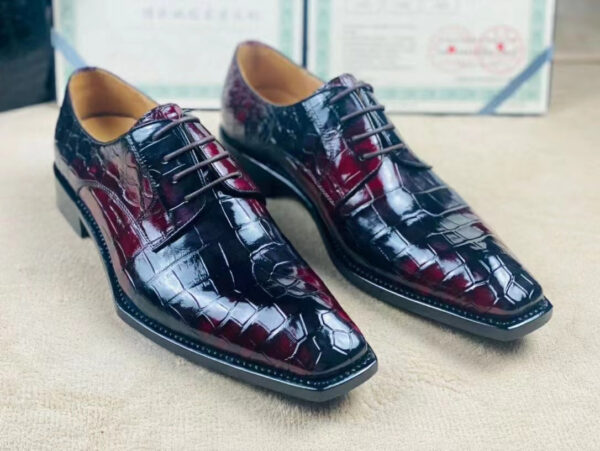 Special Offer! Formal Business Shoes -Genuine Crocodile Skin Leather Men's Lace-Up  Business Shoes Casual Comfortable Dress Shoe Male Suit Shoes