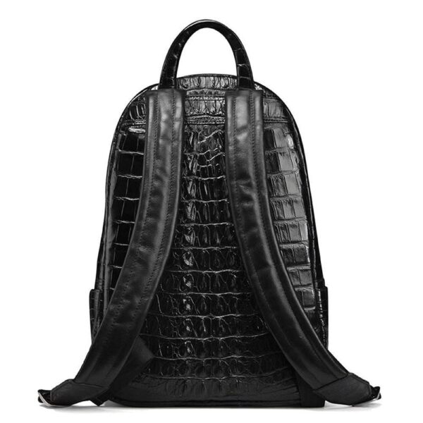 Genuine Crocodile Bone Leather Large Backpack For Men & Women - Image 2