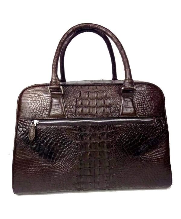 Genuine Crocodile Leather Bone Leather Large Travel Bags ,Weekend Bags, Holdalls and Duffles - Image 12