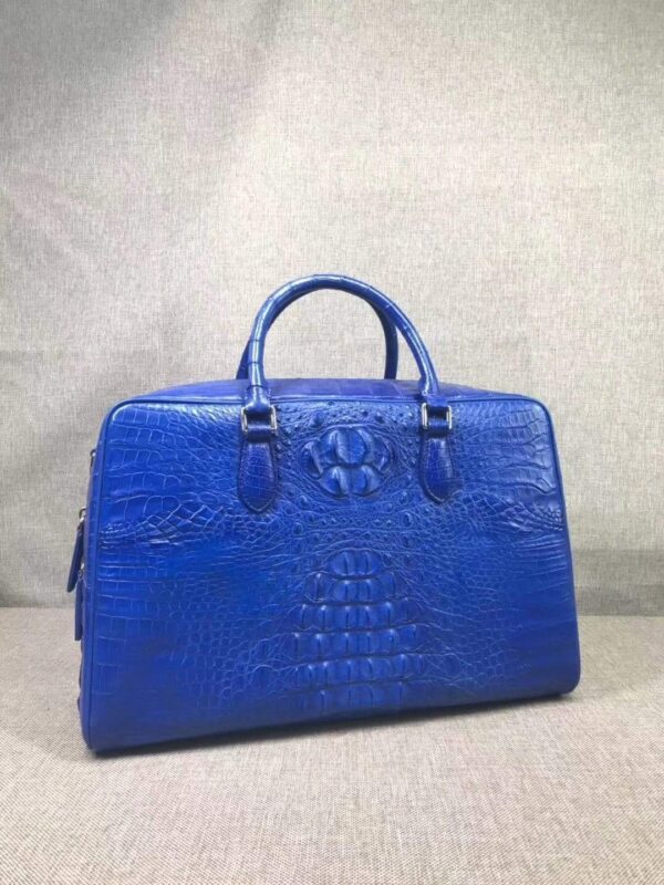 Genuine Crocodile Leather Bone Leather Large Travel Bags ,Weekend Bags, Holdalls and Duffles - Image 16