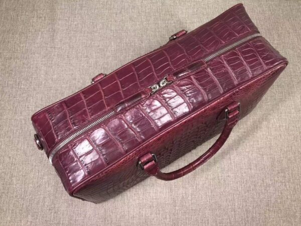 Genuine Crocodile Leather Bone Leather Large Travel Bags ,Weekend Bags, Holdalls and Duffles - Image 17