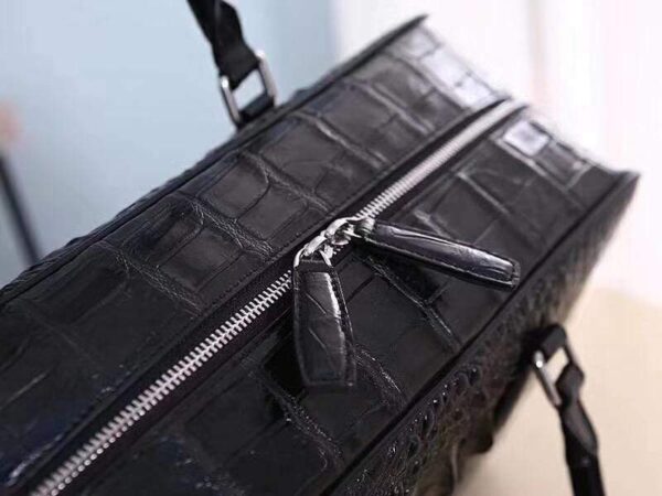 Genuine Crocodile Leather Bone Leather Large Travel Bags ,Weekend Bags, Holdalls and Duffles - Image 6