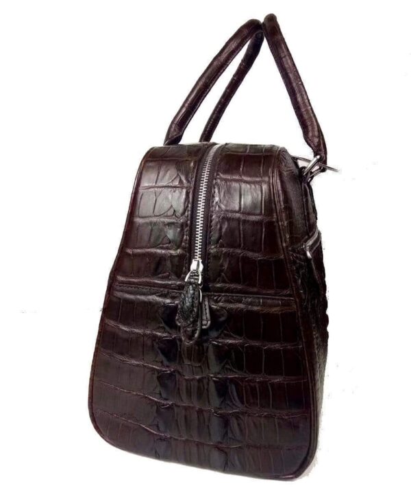 Genuine Crocodile Leather Bone Leather Large Travel Bags ,Weekend Bags, Holdalls and Duffles - Image 11