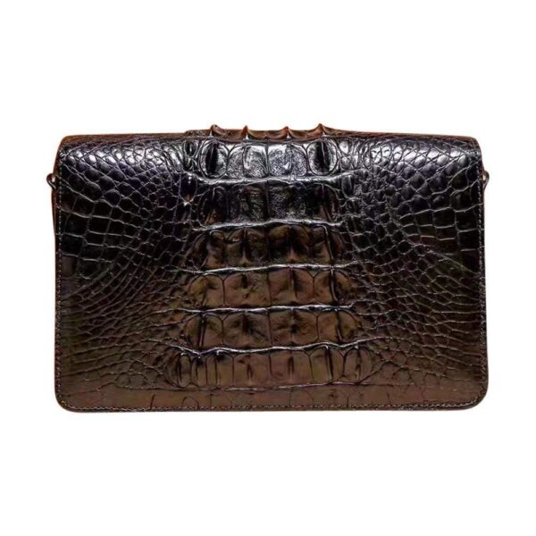 Genuine Crocodile Leather Shoulder Bags With Chain Black For women - Image 3