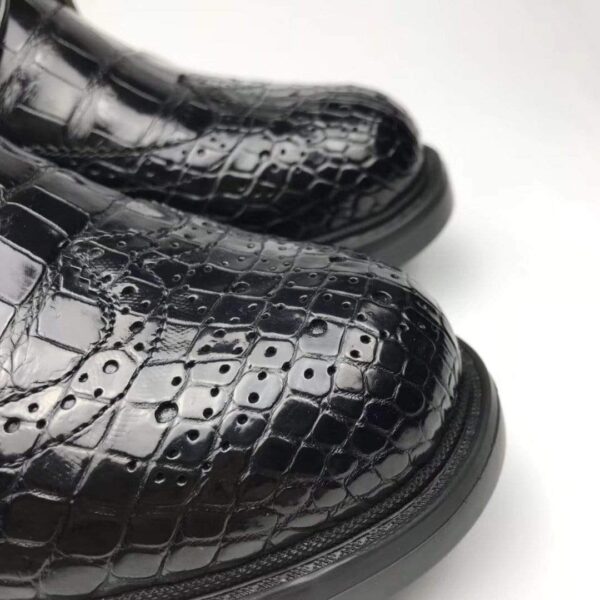 Men's  Crocodile Leather Snakers And Slip On Brogue Front Shoes - Image 8