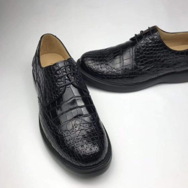 Men's  Crocodile Leather Snakers And Slip On Brogue Front Shoes - Image 2