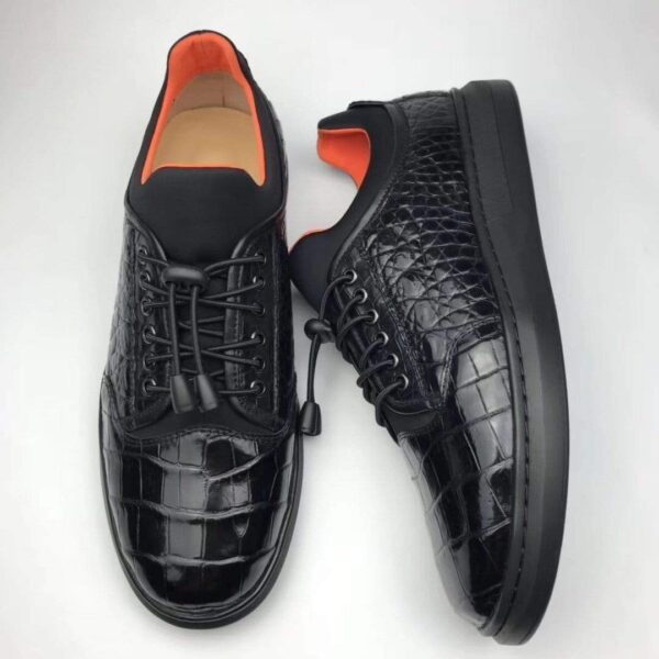 Crocodile Leather Snakers And Slip On Shoes - Image 4