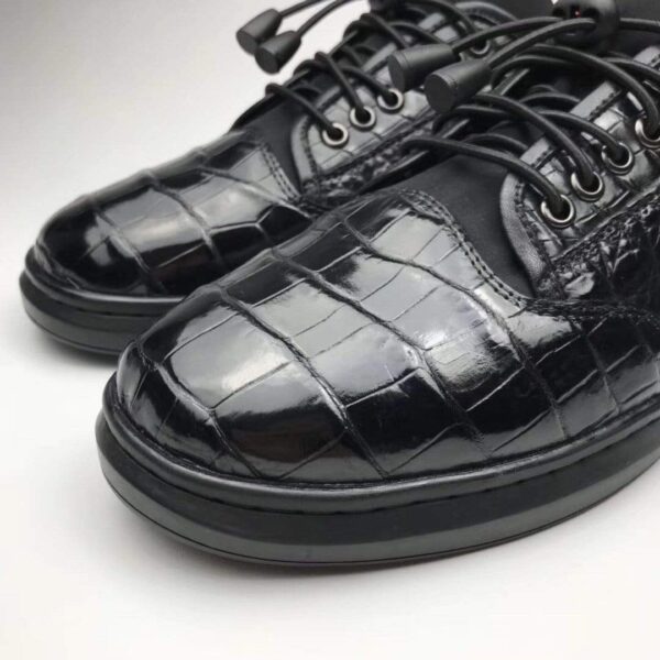 Crocodile Leather Snakers And Slip On Shoes - Image 2