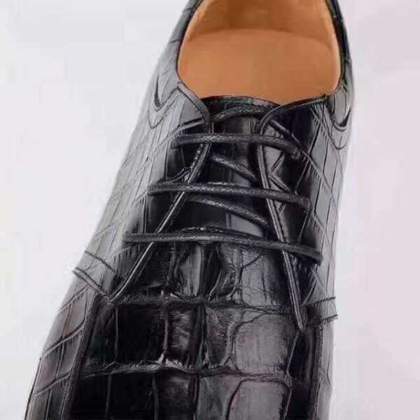 Mens Casual Slip On Genuine Crocodile Leather Shoes - Image 6