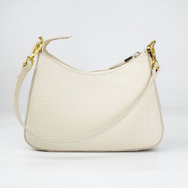 Women Crocodile Leather Underarm Hobo Bag - Image 4