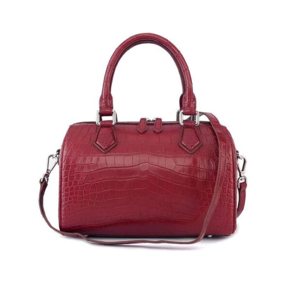 Women's Classic Genuine Crocodile Leather  Speedy Satchel Bags Top Handle  Boston Handbags - Image 12