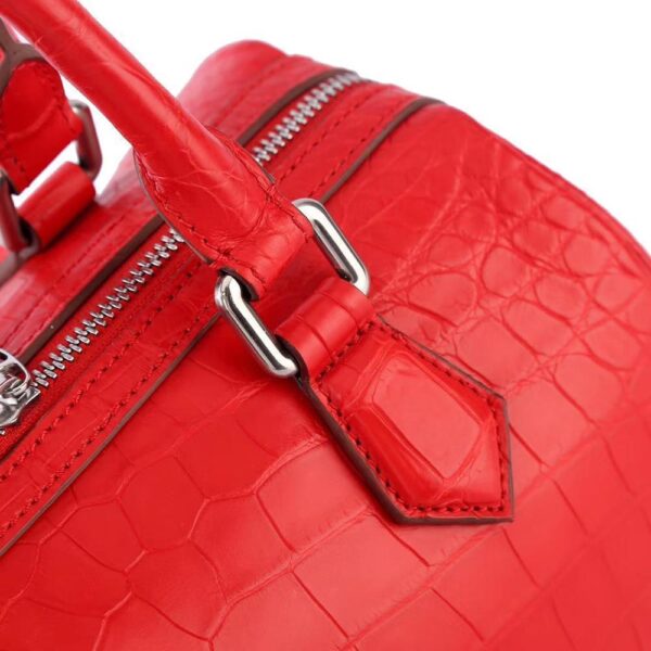 Women's Classic Genuine Crocodile Leather  Speedy Satchel Bags Top Handle  Boston Handbags - Image 7