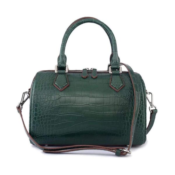 Women's Classic Genuine Crocodile Leather  Speedy Satchel Bags Top Handle  Boston Handbags - Image 14