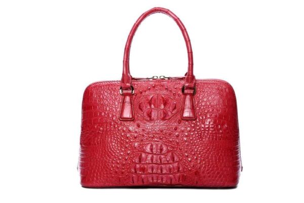 Genuine Crocodile Leather Promenade Shell Handbag For Women - Image 2