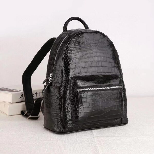 Crocodile Leather Backpack For Women - Image 2