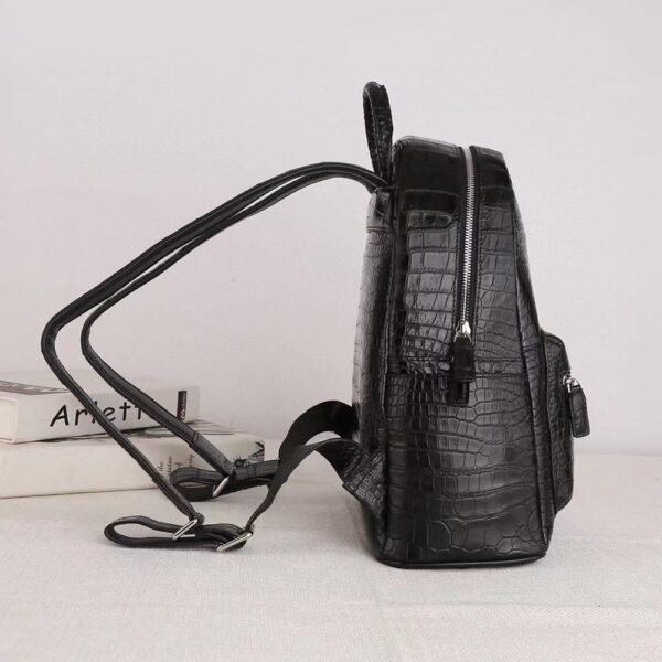 Crocodile Leather Backpack For Women - Image 3